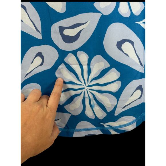 Gymwrap CloudKnit Everyday Tank Top Blue Floral Sleeveless Shirt Women’s Small - Picture 9 of 14